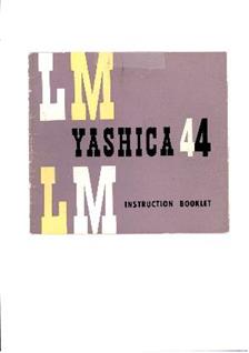 Yashica 44 manual. Camera Instructions.